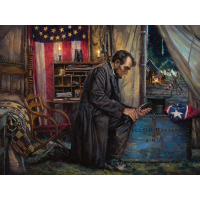Nowhere Else to Go - Lincoln at Antietam - Canvas Christian Art Print