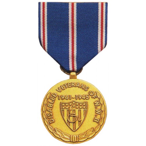 WWII Disabled Veterans Commemorative Medal - - COM-032 WWII Disabled Veterans Commemorative Medal - - COM-032