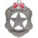 Sheriff s Shield Christmas Ornament -  - ICE004