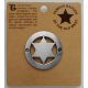Custom Round 6 Point Silver Star with Crystals Badge -  - PH3051R