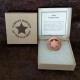 Custom Round 6 Point Copper Star Badge -  - PH3053C
