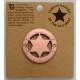 Custom Round 6 Point Copper Star Badge -  - PH3053C