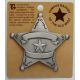 Custom 5 Point Silver Star Badge with Filigree -  - PH3101C