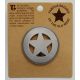 Custom Round 5 Point Silver Star Badge -  - PH3121C