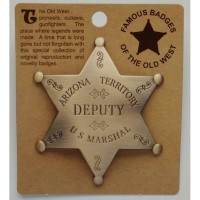 Arizona Territory Deputy US Marshal Star Badge