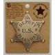 Deputy US Marshal Brass Badge -  - PH412