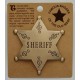 Sheriff Star Antique Brass Badge - - PH414 Sheriff Star Antique Brass Badge - - PH414