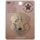 US Marshal Mini Badge - Antique Gold -  - TPH04AG