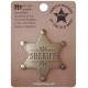 Sheriff Mini Badge - Antique Gold -  - TPH11AG