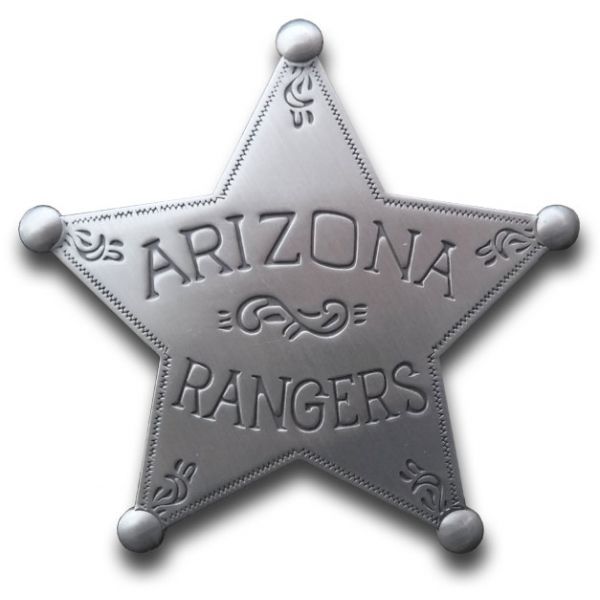 Arizona Rangers Badge Pin 25mm Western Cowboy Hut Pins Accessoires