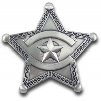 Blank Silver Star Badge Blank Silver Star Badge