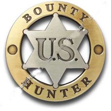 Bounty Hunter US Gold & Silver Badge