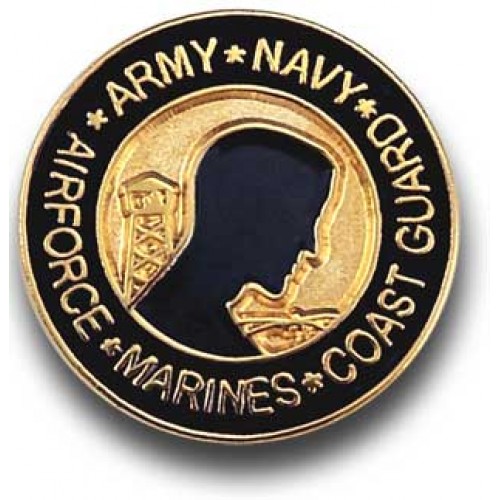 Branches of Service POW/MIA Lapel Pin - - PIN2531 Branches of Service POW/MIA Lapel Pin - - PIN2531
