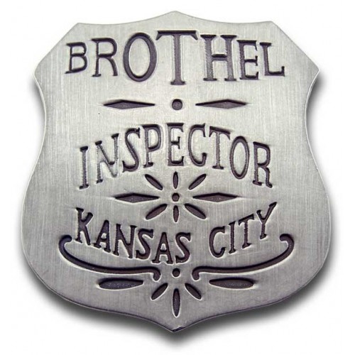 Brothel Inspector Kansas City Badge - - PH035 Brothel Inspector Kansas City Badge - - PH035