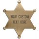 Custom 6 Point Star Badge with Text Engraving -  - PH309C