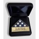 Custom Engraved Folded Memorial Flag - Antique Gold in Presentation Box - - EN1000 Custom Engraved Folded Memorial Flag - Antique Gold in Presentation Box - - EN1000