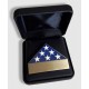 Custom Engraved Folded Memorial Flag - Antique Gold in Presentation Box - - EN1000 Custom Engraved Folded Memorial Flag - Antique Gold in Presentation Box - - EN1000