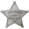 Custom Engraving Wild West Sheriff Five Point Star Badge / Personalized / Blank