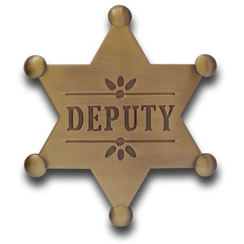 Deputy Mini Badge - Antique Gold -  - TPH12AG