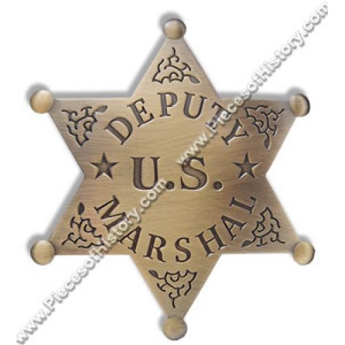 Deputy US Marshal Brass Badge -  - PH412