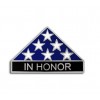 "In Honor" Folded Flag Lapel Pin Silver or Gold (4 Pack) "In Honor" Folded Flag Lapel Pin Silver or Gold (4 Pack)