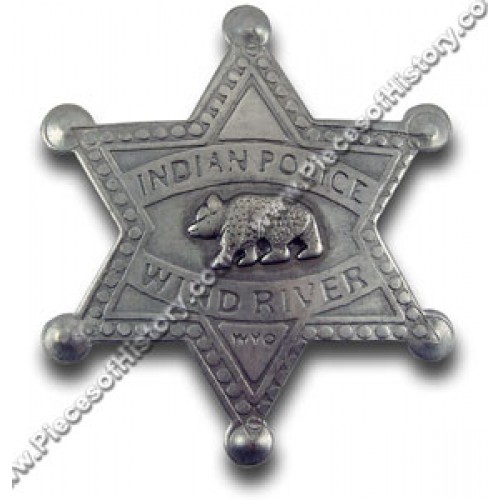 Indian Police Wind River WY Badge - - PH403 Indian Police Wind River WY Badge - - PH403