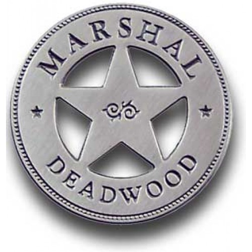 Marshal Deadwood Badge Pin - - P074 Marshal Deadwood Badge Pin - - P074