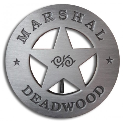 Marshal Deadwood Mini Badge - - TPH74 Marshal Deadwood Mini Badge - - TPH74