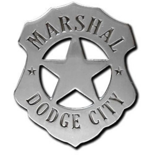 Marshal Dodge City Badge Pin -  - P010