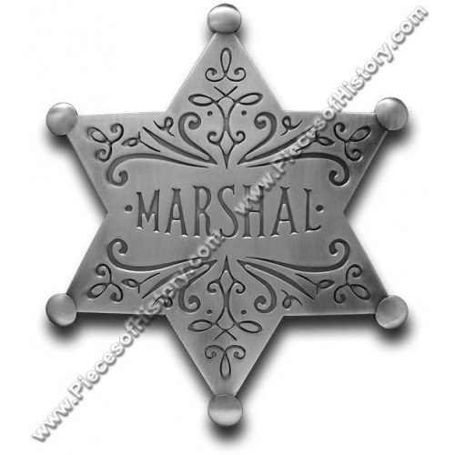 Marshal Star Silver Badge - - PH4091 Marshal Star Silver Badge - - PH4091