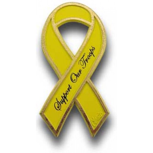 Mini Yellow Ribbon Magnet (Pack of 3) -  -
