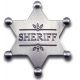 Roy Rogers in Sons of the Pioneers - Sheriff Star Badge -  - PHC04