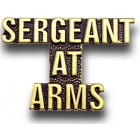 Sergeant At Arms Script Pin Sergeant At Arms Script Pin