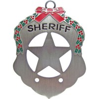 Sheriff's Shield Christmas Ornament Sheriff's Shield Christmas Ornament