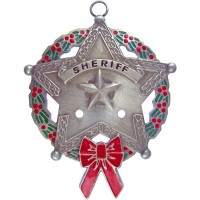 Sheriff's Star Christmas Ornament Sheriff's Star Christmas Ornament