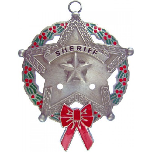 Sheriff s Star Christmas Ornament -  - ICE002