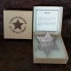 Sheriff Star Filigree Antique Silver Badge -  - PH4111