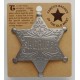 Sheriff Star Filigree Antique Silver Badge -  - PH4111