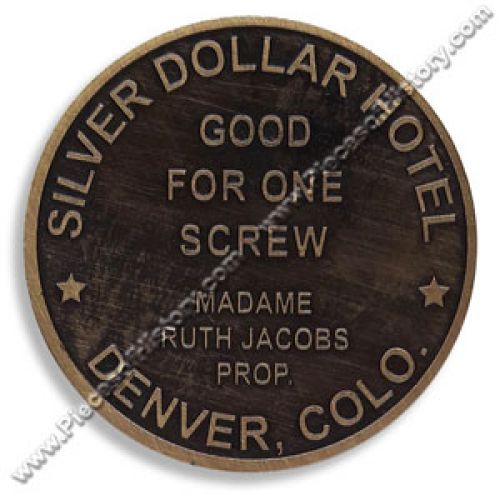 Silver Dollar Hotel Brothel Token -  - WP1025