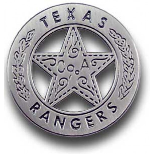 Texas Rangers Co. A Badge Pin - - P024 Texas Rangers Co. A Badge Pin - - P024