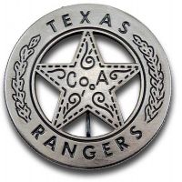 Texas Rangers Co. A Peso Back Badge