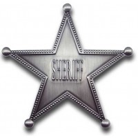 Tin Sheriff Badge Sheriff Tin Sheriff Badge Sheriff