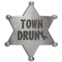Town Drunk Star Badge
