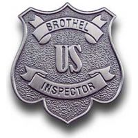 US Brothel Inspector Badge Pin