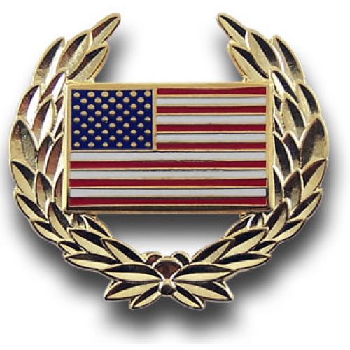 US Flag Wreath Pin -  - PIN1367