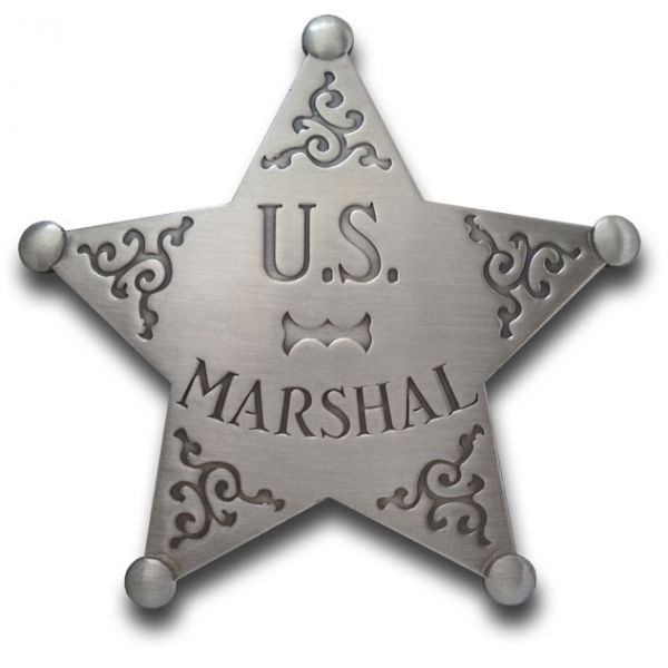 Marshal Circle Star Badge CutOut Neck Hanger w/chain Details about   U.S Badge Not Included 