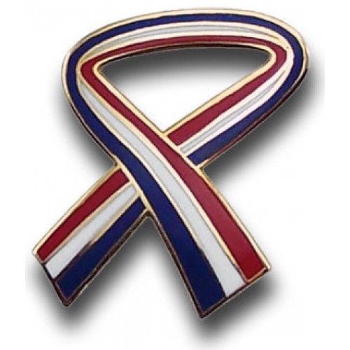 USA Red, White and Blue Remembrance Ribbon -  - PIN1283