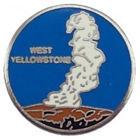 West Yellowstone Geyser Pin Large