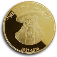 Wild Bill Hickok Collectible Medallion - Gold Wild Bill Hickok Collectible Medallion - Gold