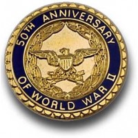 WWII 50th Anniversary Commemorative Lapel Pin